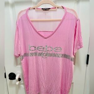 New with tag Bebe sleep shirt size 3x pink but I think it’s more like a L